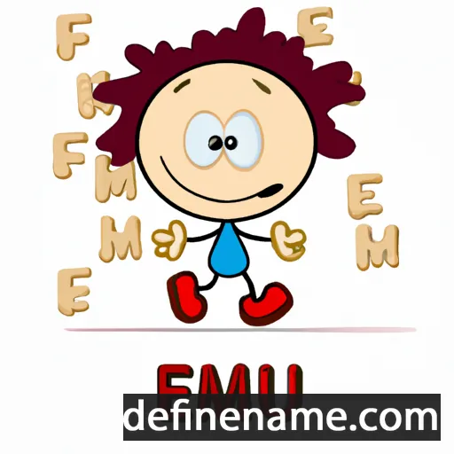 cartoon of the name Eufemiu