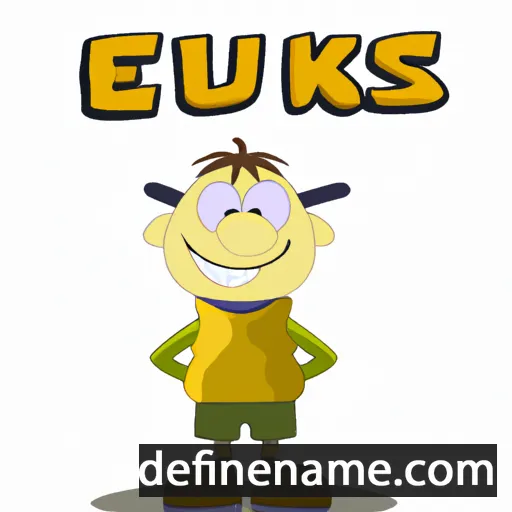 cartoon of the name Eukles