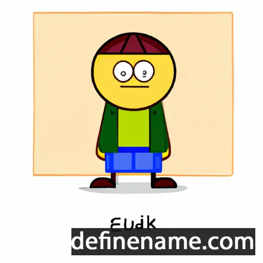 cartoon of the name Euklid