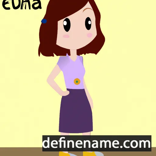 cartoon of the name Eulena