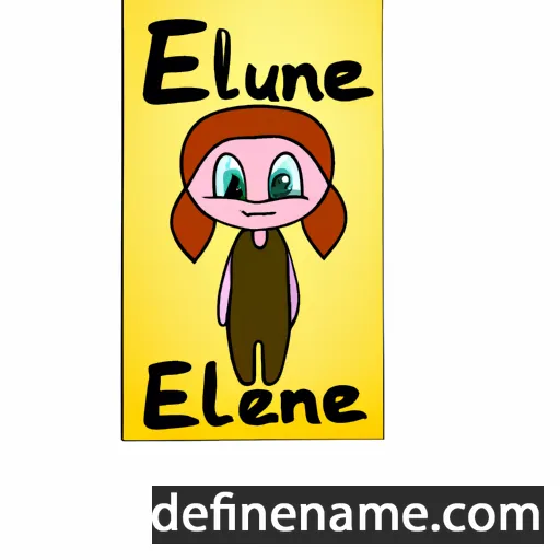 cartoon of the name Eulene