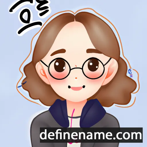 cartoon of the name Eun-jae