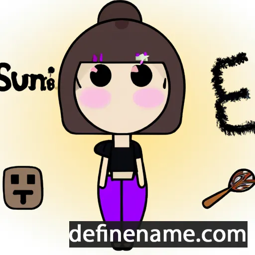 cartoon of the name Eun-suh