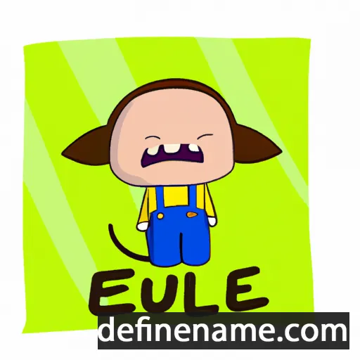 cartoon of the name Eunel