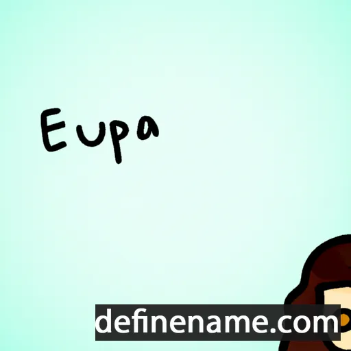 cartoon of the name Eupha