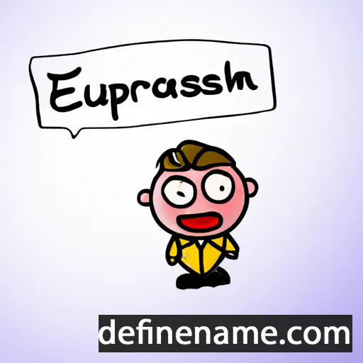 cartoon of the name Euphrasien