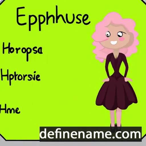 cartoon of the name Euphrosine