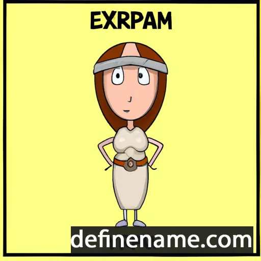 cartoon of the name Euryanax