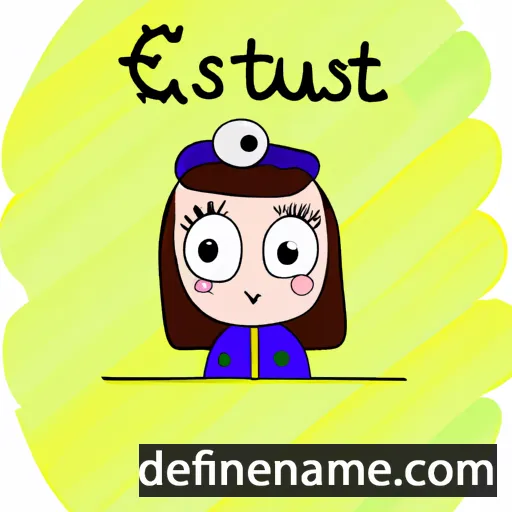 cartoon of the name Eustație