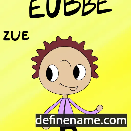 cartoon of the name Euzèbe