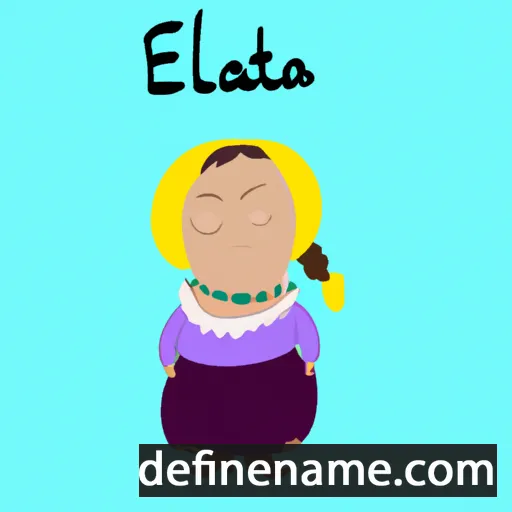 cartoon of the name Evaleta