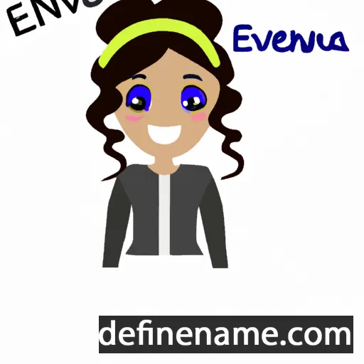 cartoon of the name Evanassa