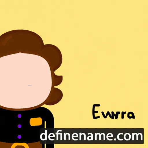 cartoon of the name Evandra