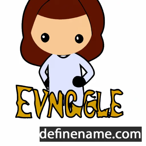 cartoon of the name Evangelie