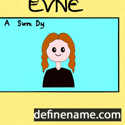 Evanne cartoon