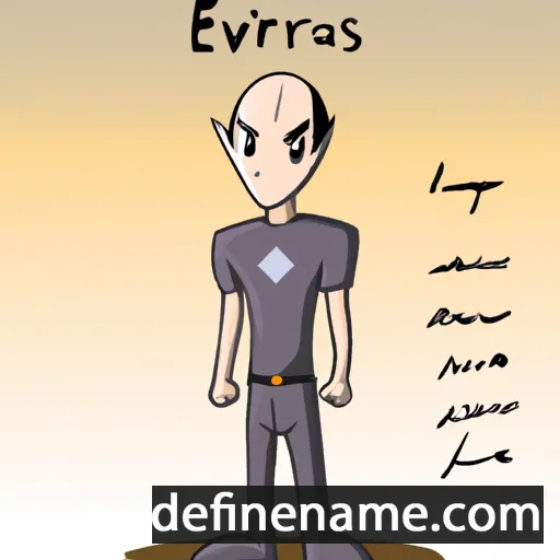 cartoon of the name Evaris