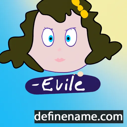 Evelie cartoon