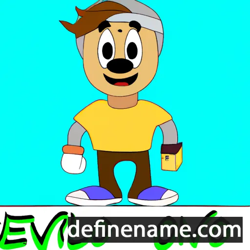 cartoon of the name Evelino