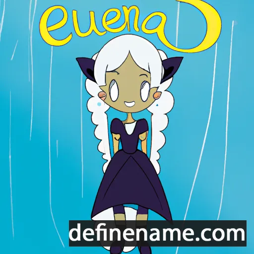 cartoon of the name Everluna