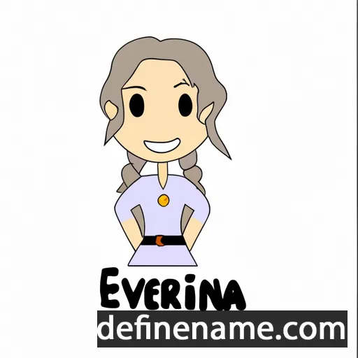 cartoon of the name Evernia