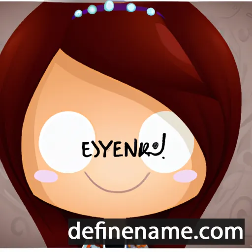 cartoon of the name Evheniya