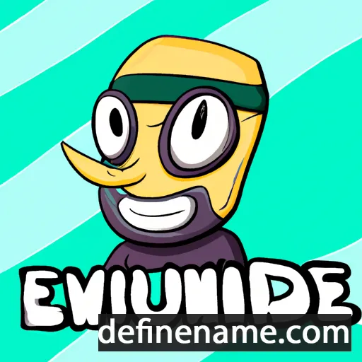 cartoon of the name Evinrude