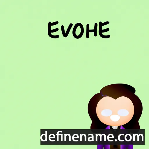 cartoon of the name Evioghene