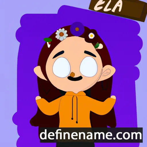 cartoon of the name Evlalía