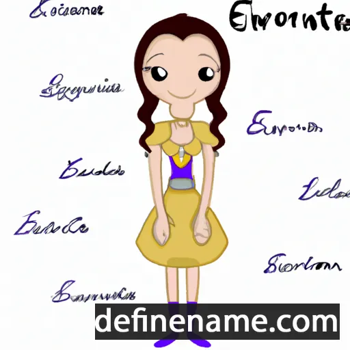 cartoon of the name Evontiana