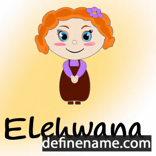 cartoon of the name Eweliina