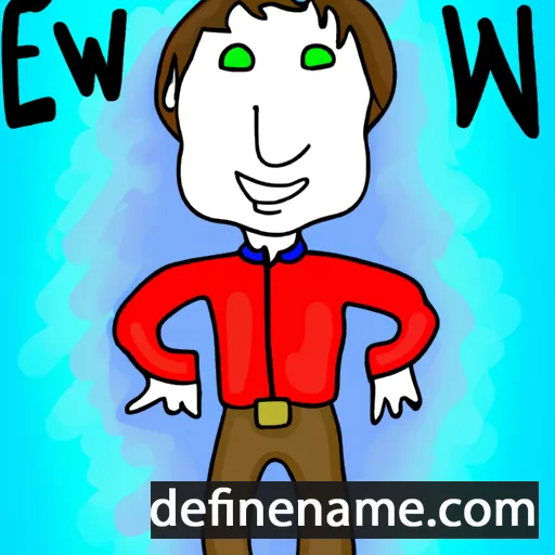 cartoon of the name Ewin