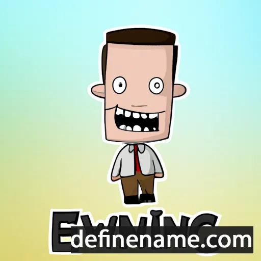 cartoon of the name Ewing