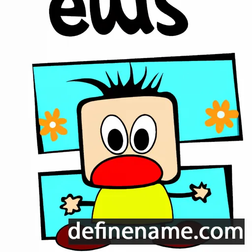 cartoon of the name Ewüś