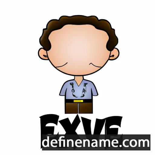 cartoon of the name Exavier