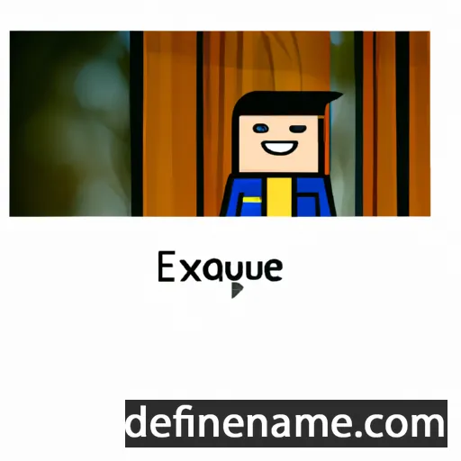 cartoon of the name Exequiel