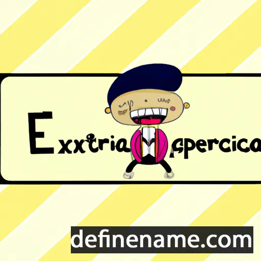 cartoon of the name Exuperancia