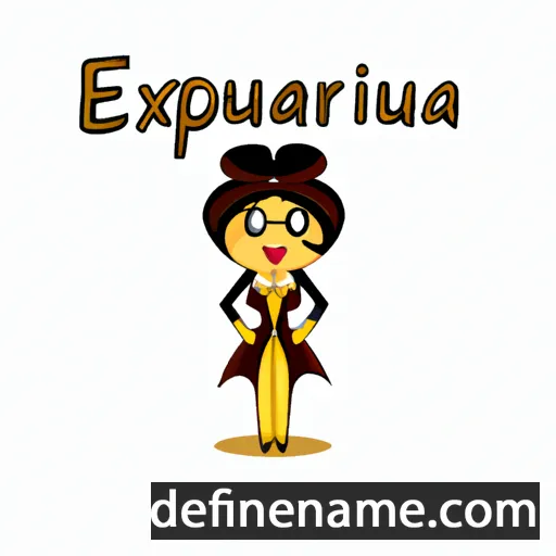 cartoon of the name Exuperantia