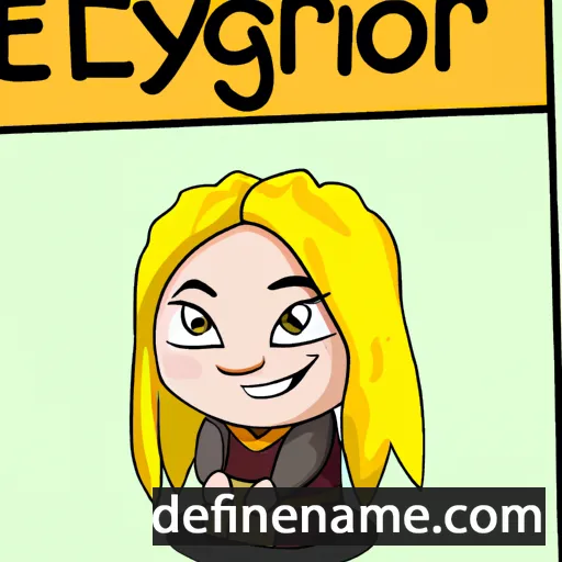 cartoon of the name Eybjörg