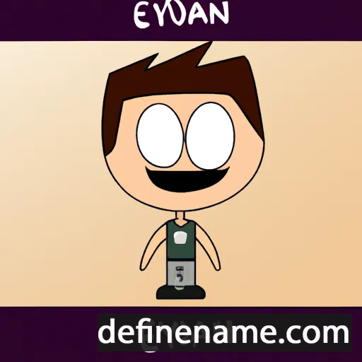 cartoon of the name Eydan