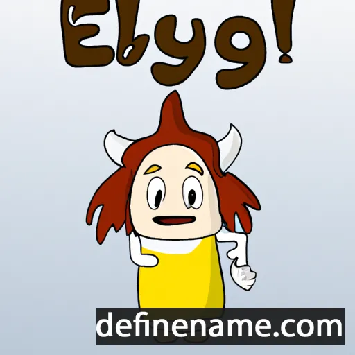 cartoon of the name Eygló