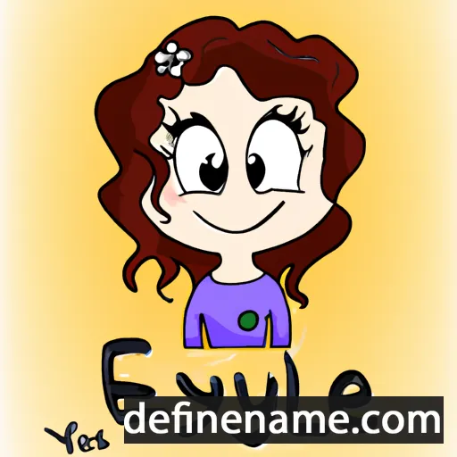 cartoon of the name Eylene