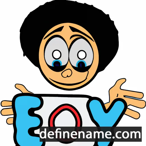 cartoon of the name Eyob