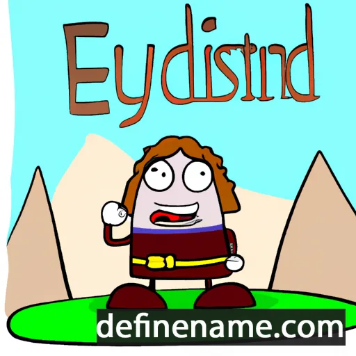 cartoon of the name Eyðstein