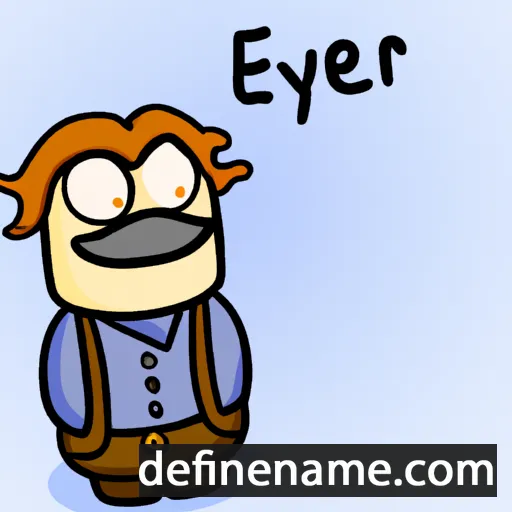 cartoon of the name Eyðvør