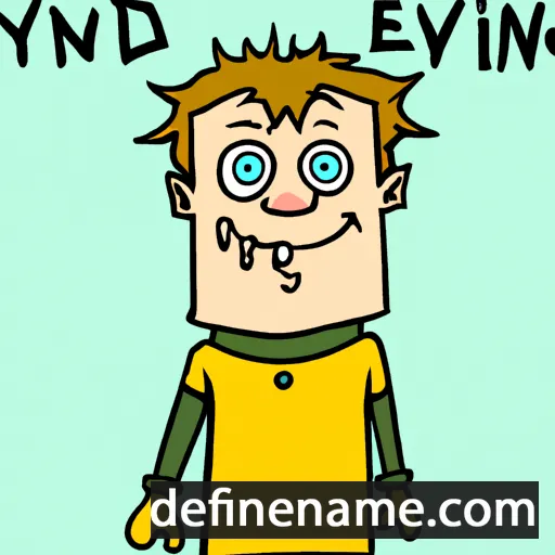 cartoon of the name Eyvind