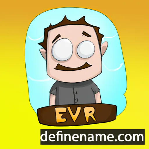 cartoon of the name Eyvor