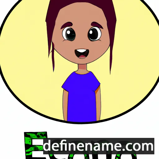 cartoon of the name Ezana