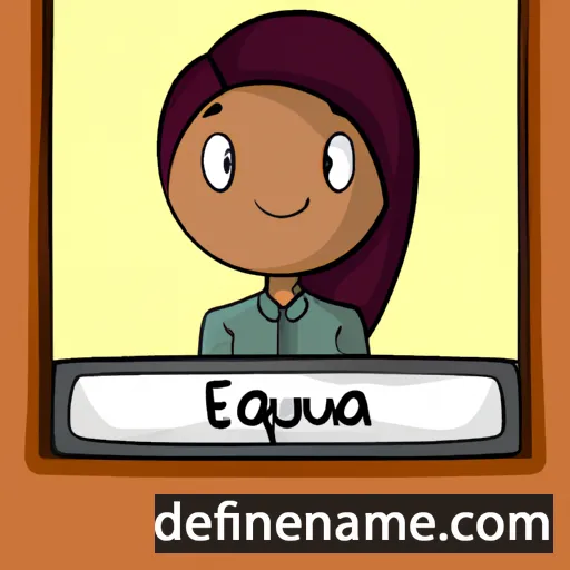 cartoon of the name Ezequiela