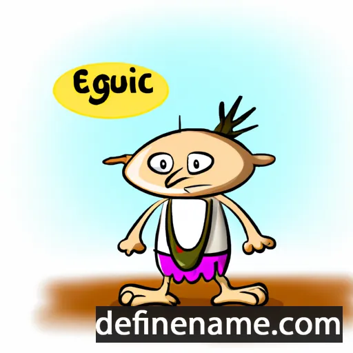 cartoon of the name Ezguk