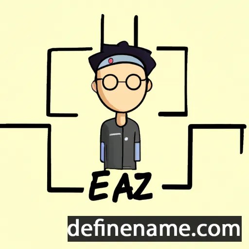 cartoon of the name Ezzah